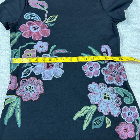 The Way floral print little black dress, size small - Picture 7 of 9